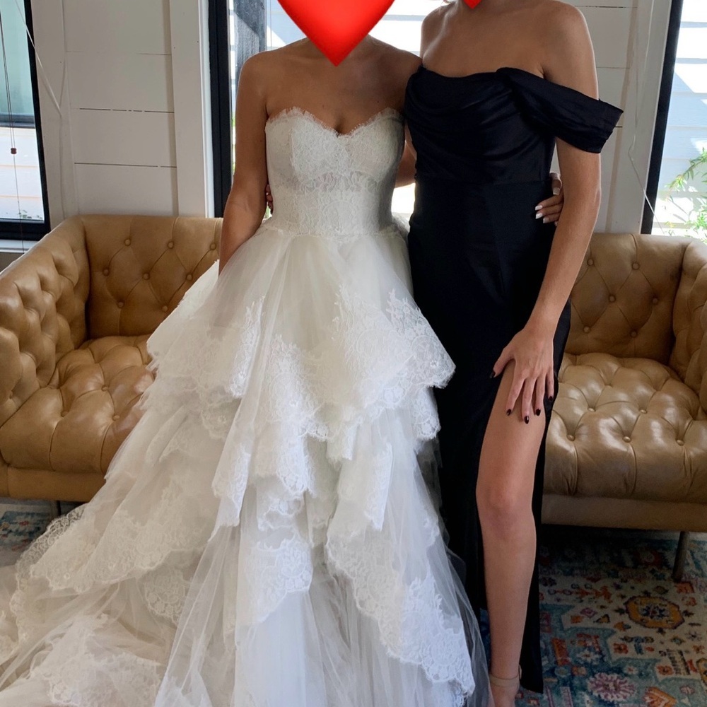 Black Satin Off-the-Shoulder Dress